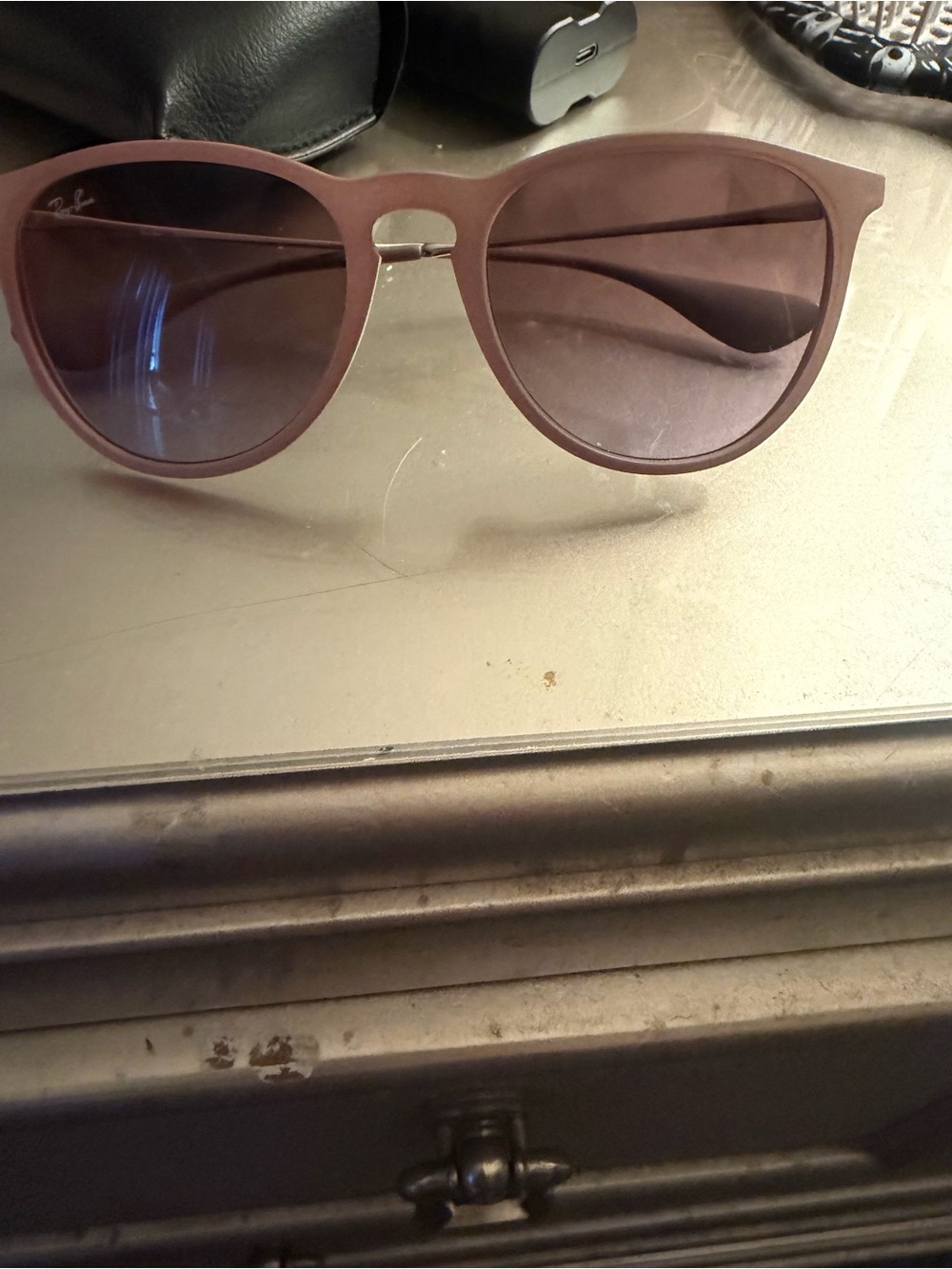 Ray-Ban Women's Matte Brown Frame Sunglasses with Brown Lenses